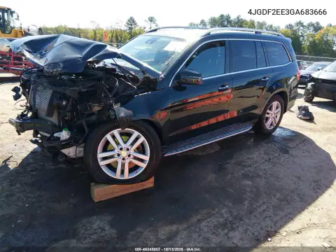 4JGDF2EE3GA683666 — 2016 Mercedes GL-Klasse, фото 2 с аукциона IAAI, Повреждение двигателя