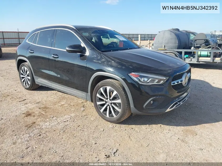 W1N4N4HB5NJ342392 — 2022 Mercedes GLA-Klasse, фото 2 с аукциона IAAI, Подтопление