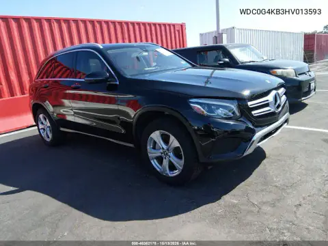 WDC0G4KB3HV013593 — 2017 Mercedes GLC, Естественный износ, фото до ремонта
