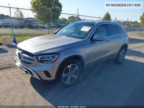 2020 Mercedes-Benz Glc 300 4Matic VIN W1N0G8EB3LF811838 фото 2