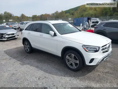 W1N0G8EB6NV343807 — 2022 Mercedes GLC, Передняя часть, фото до ремонта