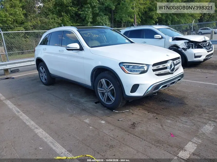 2022 Mercedes-Benz Glc 300 Suv VIN W1N0G8DB0NV398321 фото 2