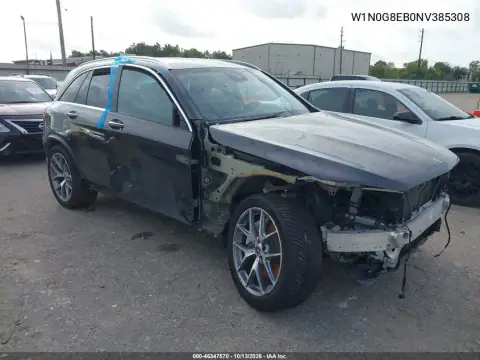 W1N0G8EB0NV385308 — 2022 Mercedes GLC, Естественный износ, фото до ремонта