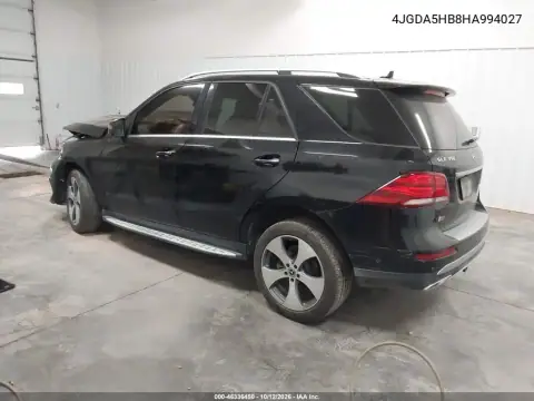 2017 Mercedes-Benz Gle 350 4Matic VIN 4JGDA5HB8HA994027 фото 3