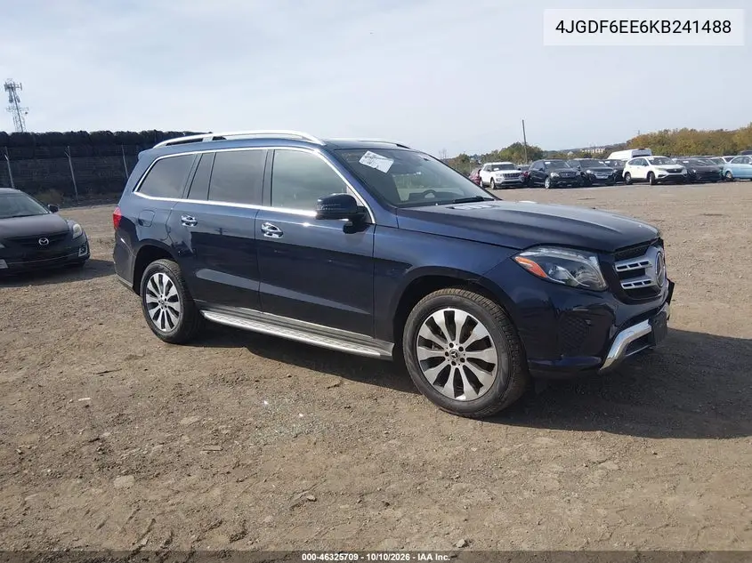 2019 Mercedes-Benz Gls 450 4Matic VIN 4JGDF6EE6KB241488 фото 2