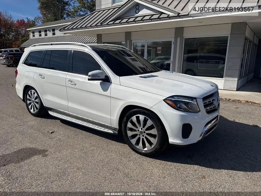 2019 Mercedes-Benz Gls 450 4Matic VIN 4JGDF6EE2KB193567 фото 1