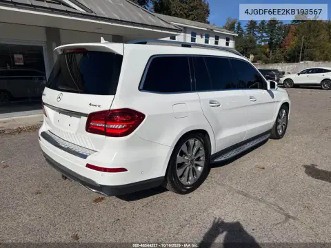2019 Mercedes-Benz Gls 450 4Matic VIN 4JGDF6EE2KB193567 фото 4