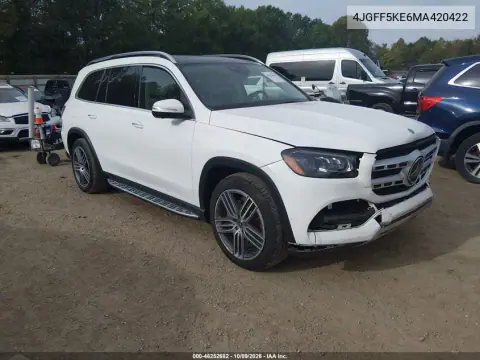 4JGFF5KE6MA420422 — 2021 Mercedes GLS-Klasse, Передняя часть, фото до ремонта