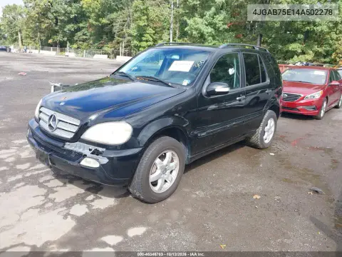 2004 Mercedes-Benz Ml 500 4Matic VIN 4JGAB75E14A502278 фото 3