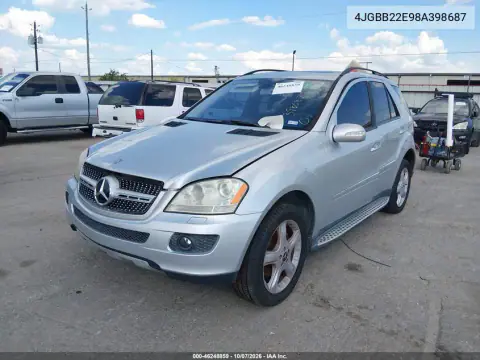 2008 Mercedes-Benz Ml 320 Cdi 4Matic VIN 4JGBB22E98A398687 фото 2