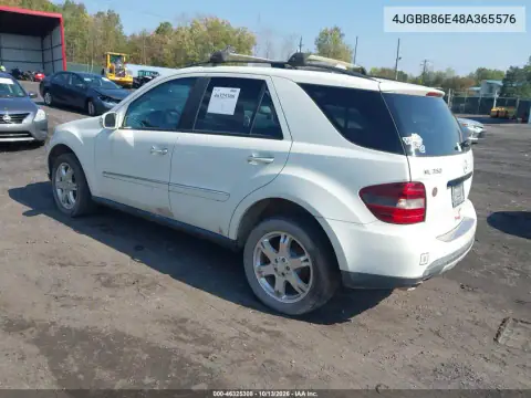 2008 Mercedes-Benz Ml 350 VIN 4JGBB86E48A365576 фото 4
