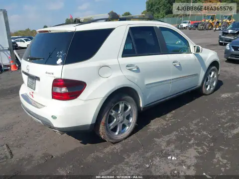 2008 Mercedes-Benz Ml 350 VIN 4JGBB86E48A365576 фото 5