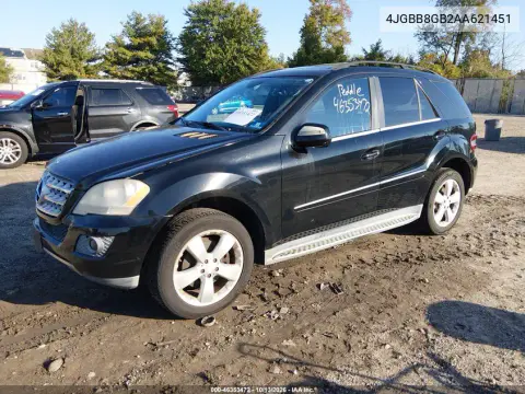 2010 Mercedes-Benz Ml 350 4Matic VIN 4JGBB8GB2AA621451 фото 3