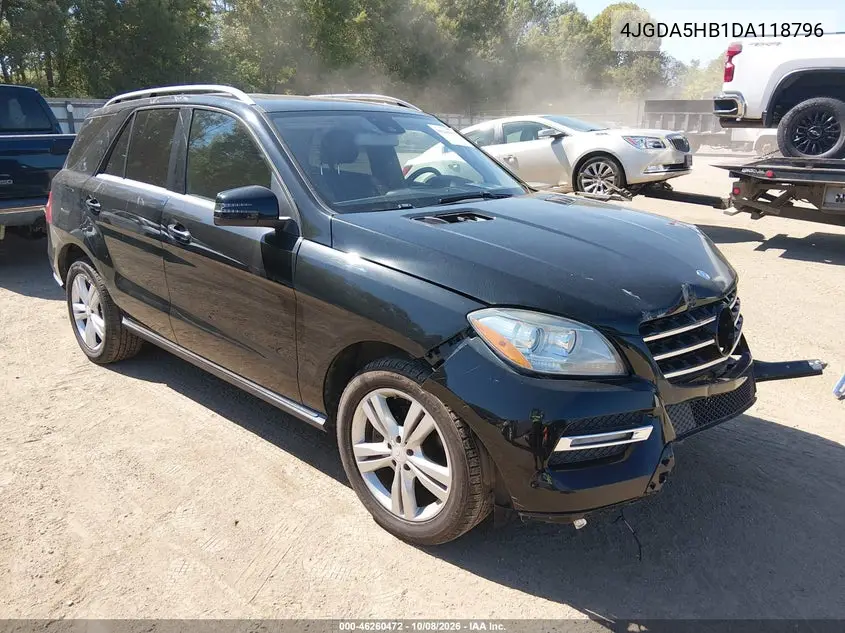 2013 Mercedes-Benz Ml 350 4Matic VIN 4JGDA5HB1DA118796 фото 2