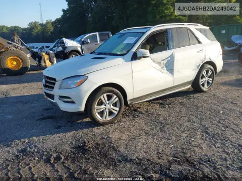 2013 Mercedes-Benz Ml 350 4Matic VIN 4JGDA5HB2DA249042 фото 3