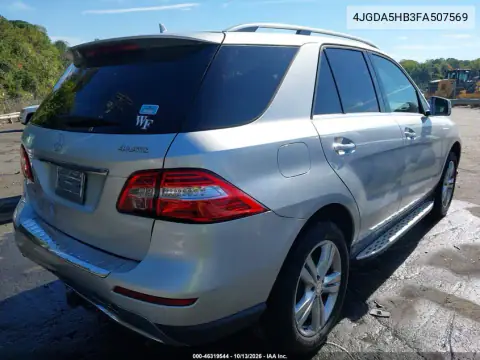 4JGDA5HB3FA507569 — 2015 Mercedes M-Klasse, фото 5 с аукциона IAAI, Задняя часть
