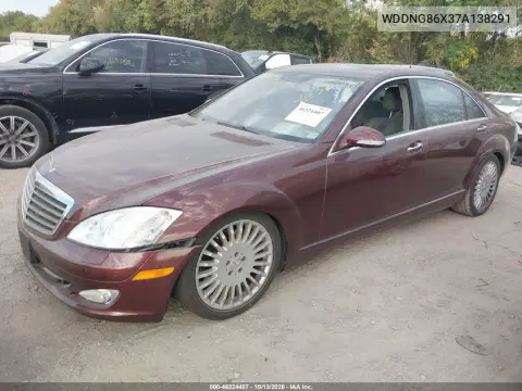 2007 Mercedes-Benz S 550 4Matic VIN WDDNG86X37A138291 фото 2