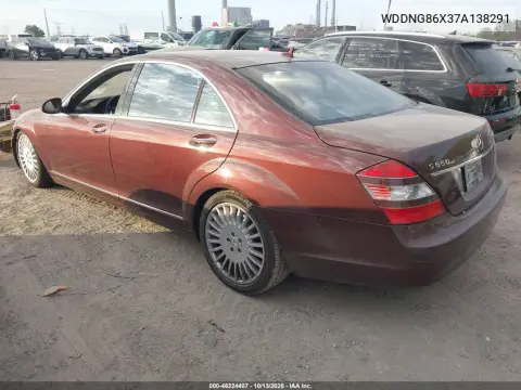 2007 Mercedes-Benz S 550 4Matic VIN WDDNG86X37A138291 фото 3