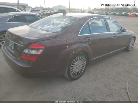 2007 Mercedes-Benz S 550 4Matic VIN WDDNG86X37A138291 фото 4