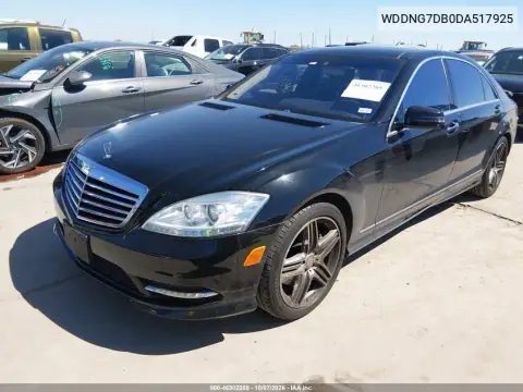 2013 Mercedes-Benz S 550 VIN WDDNG7DB0DA517925 фото 3