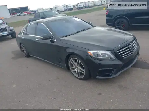 WDDUG8FB2HA335003 — 2017 Mercedes S-Klasse, Левая сторона, фото до ремонта
