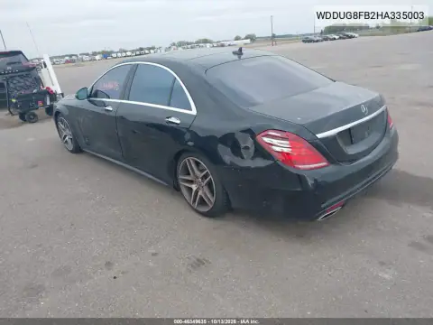 WDDUG8FB2HA335003 — 2017 Mercedes S-Klasse, фото 4 с аукциона IAAI, Боковая часть