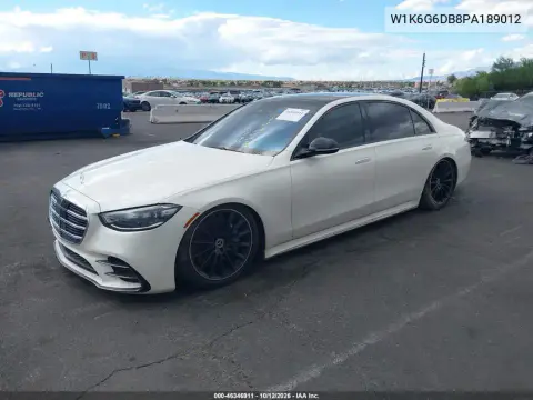 2023 Mercedes-Benz S 500 4Matic VIN W1K6G6DB8PA189012 фото 2