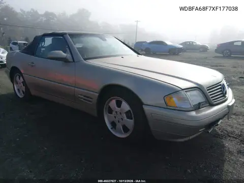 WDBFA68F7XF177038 — 1999 Mercedes SL-Klasse, Естественный износ, фото до ремонта