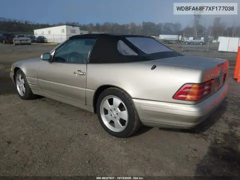 WDBFA68F7XF177038 — 1999 Mercedes SL-Klasse, фото 4 с аукциона IAAI 15.10.2026, Естественный износ