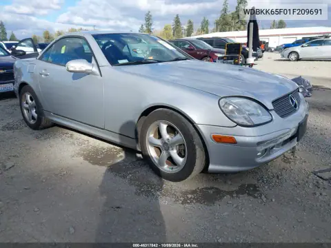 2001 Mercedes-Benz Slk 320 VIN WDBKK65F01F209691 фото 2