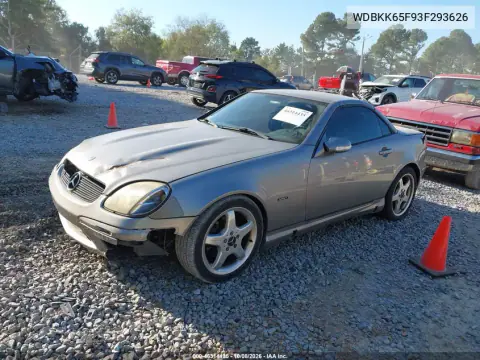 2003 Mercedes-Benz Slk 320 VIN WDBKK65F93F293626 фото 3
