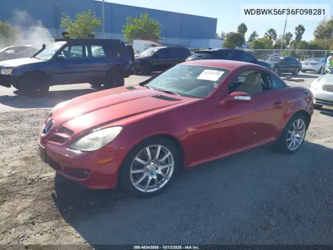 2006 Mercedes-Benz Slk 350 VIN WDBWK56F36F098281 фото 3