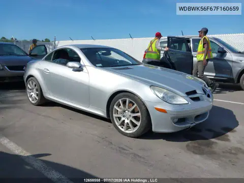 WDBWK56F67F160659 — 2007 Mercedes SLK-Klasse, Передняя часть, фото до ремонта