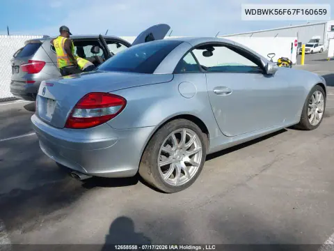 2007 Mercedes-Benz Slk 350 VIN WDBWK56F67F160659 фото 4