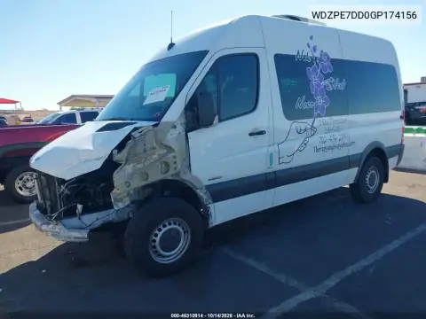 WDZPE7DD0GP174156 — 2016 Mercedes Sprinter, фото 2 с аукциона IAAI, Передняя часть