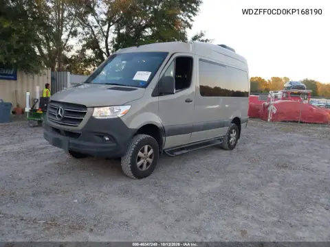 2019 Mercedes-Benz Sprinter 2500 High Roof V6 VIN WDZFF0CD0KP168190 фото 3