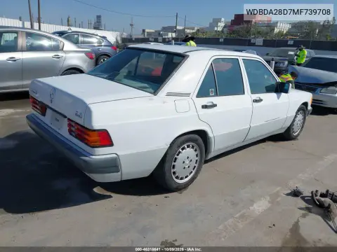 1991 Mercedes-Benz 190 E 2.3 VIN WDBDA28D7MF739708 фото 4