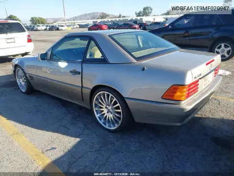 WDBFA61E9MF020947 — 1991 Mercedes, фото 3 с аукциона IAAI, Естественный износ