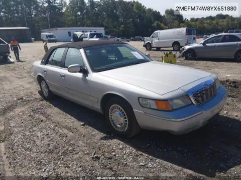 2MEFM74W8YX651880 — 2000 Mercury Grand Marquis, Передняя часть, фото до ремонта