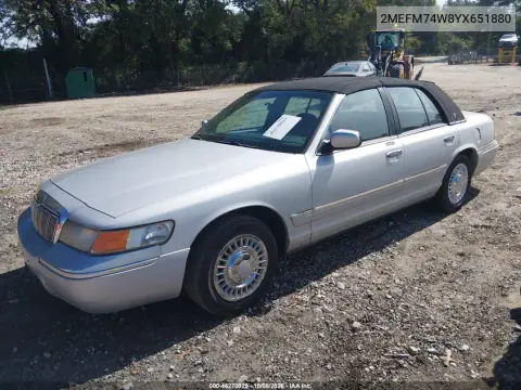 2000 Mercury Grand Marquis Gs VIN 2MEFM74W8YX651880 фото 3
