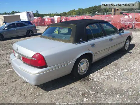 2000 Mercury Grand Marquis Gs VIN 2MEFM74W8YX651880 фото 5
