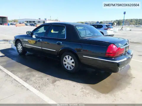 2MEFM75W23X620504 — 2003 Mercury Grand Marquis, фото 4 с аукциона IAAI, Задняя часть