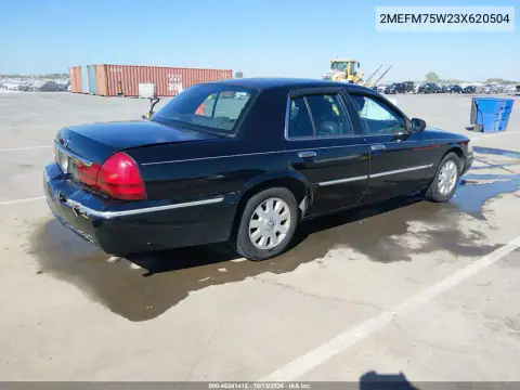 2MEFM75W23X620504 — 2003 Mercury Grand Marquis, фото 5 с аукциона IAAI, Задняя часть