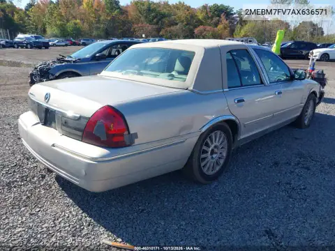 2010 Mercury Grand Marquis Ls (Fleet Only) VIN 2MEBM7FV7AX636571 фото 5