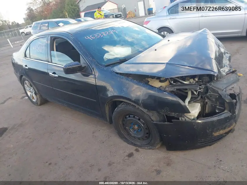 2006 Mercury Milan I4 VIN 3MEFM07Z26R639085 фото 1