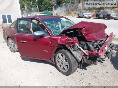 1MEHM42W58G605634 — 2008 Mercury Sable, Передняя часть, фото до ремонта