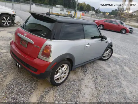 2007 Mini Cooper S VIN WMWMF73547TL85892 фото 5