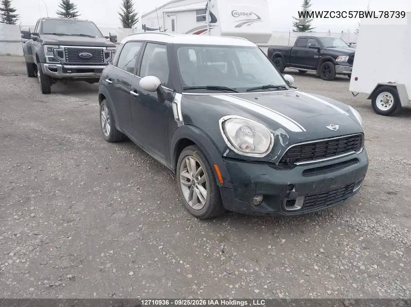 2011 Mini Cooper VIN WMWZC3C57BWL78739 фото 1