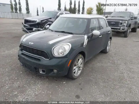 2011 Mini Cooper VIN WMWZC3C57BWL78739 фото 2