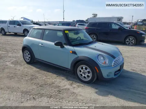 2012 Mini Cooper VIN WMWSU3C5XCT542051 фото 2
